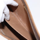 GUCCI GG Plus Supreme Clutch Bag PVC Beige Gold Auth bs31131-11