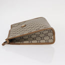 GUCCI GG Plus Supreme Clutch Bag PVC Beige Gold Auth bs31131-4