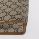 GUCCI GG Plus Supreme Clutch Bag PVC Beige Gold Auth bs31131-7