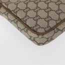 GUCCI GG Plus Supreme Clutch Bag PVC Beige Gold Auth bs31132-10