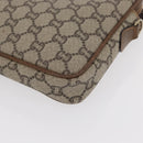 GUCCI GG Plus Supreme Clutch Bag PVC Beige Gold Auth bs31132-11