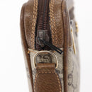 GUCCI GG Plus Supreme Clutch Bag PVC Beige Gold Auth bs31132-12