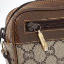 GUCCI GG Plus Supreme Clutch Bag PVC Beige Gold Auth bs31132-13