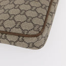 GUCCI GG Plus Supreme Clutch Bag PVC Beige Gold Auth bs31132-8