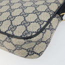 GUCCI GG Supreme Shoulder Bag PVC Navy Gold 97 02 068 Auth bs31133-10