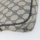 GUCCI GG Supreme Shoulder Bag PVC Navy Gold 97 02 068 Auth bs31133-13