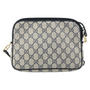 GUCCI GG Supreme Shoulder Bag PVC Navy Gold 97 02 068 Auth bs31133-3