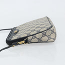 GUCCI GG Supreme Shoulder Bag PVC Navy Gold 97 02 068 Auth bs31133-5