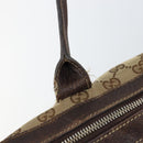 GUCCI GG Canvas Web Sherry Line Tote Bag Beige Gold 177052 Auth bs31134-9