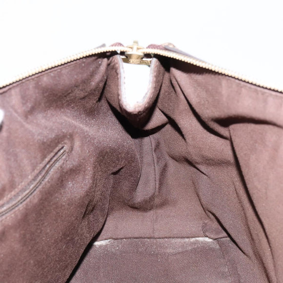 GUCCI GG Canvas Web Sherry Line Tote Bag Beige Gold 177052 Auth bs31134