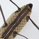 GUCCI GG Canvas Web Sherry Line Tote Bag Beige Gold 177052 Auth bs31134-6