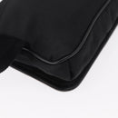 GUCCI Web Sherry Line Shoulder Bag Nylon Black Green 181064 Auth bs31135-12