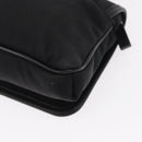 GUCCI Web Sherry Line Shoulder Bag Nylon Black Green 181064 Auth bs31135-13