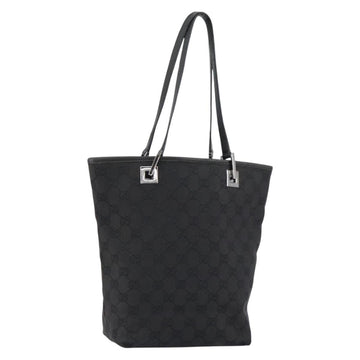 GUCCI GG Canvas Tote Bag Beige Silver 31244 Auth bs31136