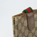 GUCCI GG Supreme Web Sherry Line Tote Bag PVC Beige Gold 39 02 003 Auth bs31137-15