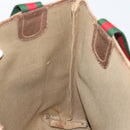 GUCCI GG Supreme Web Sherry Line Tote Bag PVC Beige Gold 39 02 003 Auth bs31137-19