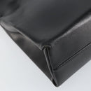 PRADA Hand Bag Leather Black Silver Auth bs31140-14