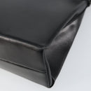 PRADA Hand Bag Leather Black Silver Auth bs31140-15