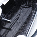 PRADA Hand Bag Leather Black Silver Auth bs31140-10