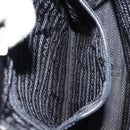 PRADA Hand Bag Leather Black Silver Auth bs31140-22