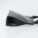 PRADA Hand Bag Leather Black Silver Auth bs31140-3