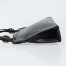 PRADA Hand Bag Leather Black Silver Auth bs31140-4