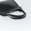 PRADA Hand Bag Leather Black Silver Auth bs31140-7