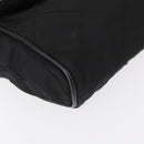 PRADA Chain Shoulder Bag Nylon Black Gold Auth bs31141-10