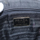 PRADA Chain Shoulder Bag Nylon Black Gold Auth bs31141-16