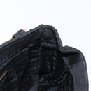 PRADA Chain Shoulder Bag Nylon Black Gold Auth bs31141-18