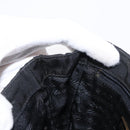 PRADA Chain Shoulder Bag Nylon Black Gold Auth bs31141-19