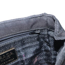 PRADA Chain Shoulder Bag Nylon Black Gold Auth bs31141-20