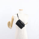 PRADA Chain Shoulder Bag Nylon Black Gold Auth bs31141-23