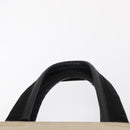 PRADA Hand Bag Canvas Beige Silver Auth bs31142-8