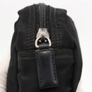 PRADA Pouch Nylon Black Silver Auth bs31143-12
