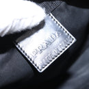 PRADA Pouch Nylon Black Silver Auth bs31143-14