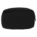 PRADA Pouch Nylon Black Silver Auth bs31143-3