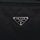 PRADA Hand Bag Nylon Black Silver Auth bs31144-17