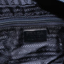 PRADA Hand Bag Nylon Black Silver Auth bs31144-19