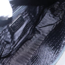 PRADA Hand Bag Nylon Black Silver Auth bs31144-10