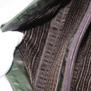 PRADA Shoulder Bag Nylon Leather Khaki Silver Auth bs31146-24