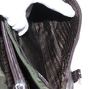 PRADA Shoulder Bag Nylon Leather Khaki Silver Auth bs31146-27