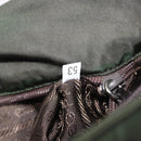 PRADA Shoulder Bag Nylon Leather Khaki Silver Auth bs31146-12
