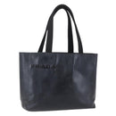 PRADA Hand Bag Leather Black Silver Auth bs31147-1