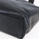 PRADA Hand Bag Leather Black Silver Auth bs31147-14