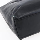 PRADA Hand Bag Leather Black Silver Auth bs31147-15