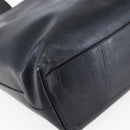 PRADA Hand Bag Leather Black Silver Auth bs31147-16