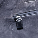 PRADA Hand Bag Leather Black Silver Auth bs31147-18