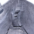 PRADA Hand Bag Leather Black Silver Auth bs31147-19