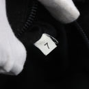 PRADA Hand Bag Leather Black Silver Auth bs31147-11